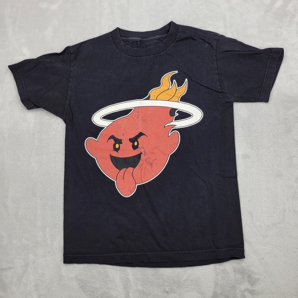 Artist Creation Shirt Mens Small Black Cartoon Heat Basketball Video Game Ghost